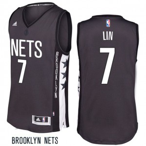 Jeremy Lin Brooklyn Nets 2016-17 Remix New Swingman Men's #7 Alternate Jersey - Gray 483322-509