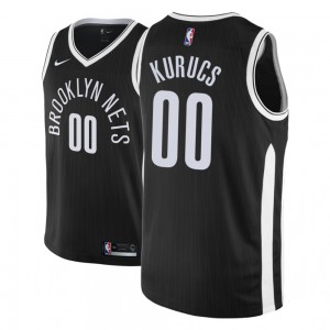 Rodions Kurucs Brooklyn Nets NBA Edition Men's #00 City Jersey - Black 631037-672