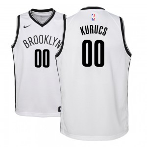 Rodions Kurucs Brooklyn Nets NBA 2018-19 Youth #00 Association Jersey - White 660714-128