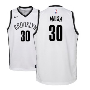 Dzanan Musa Brooklyn Nets 2018 NBA Draft Youth #30 Association Jersey - White 134042-352