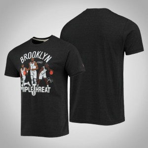 Brooklyn Nets Homage Men's Triple Threat Player T-Shirt - Black 163701-377