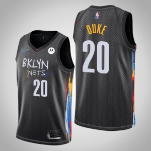 David Duke Brooklyn Nets Men's City Edition Jersey - Black 544446-198