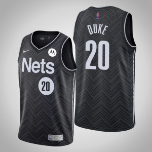 David Duke Brooklyn Nets Men's Earned Edition Jersey - Black 840163-106