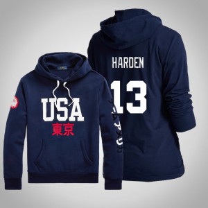 James Harden Brooklyn Nets 2021 Polo Ralph Lauren Men's Tokyo Olympics Hoodie - Navy 190965-417