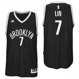 Jeremy Lin Brooklyn Nets New Swingman Men's Road Jersey - Black 317478-732