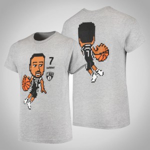 Kevin Durant Brooklyn Nets Cotton Men's Pixel Player T-Shirt - Gray 507490-188