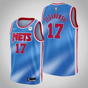 Marcus Zegarowski Brooklyn Nets Men's Hardwood Classics Jersey - Blue 350234-303