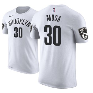 Dzanan Musa Brooklyn Nets 2018 NBA Draft Name & Number Men's #30 Association T-Shirt - White 600159-409