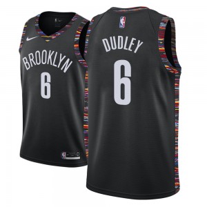 Jared Dudley Brooklyn Nets NBA 2018-19 Edition Men's #6 City Jersey - Black 801847-878