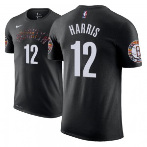 Joe Harris Brooklyn Nets Edition Name & Number Men's #12 City T-Shirt - Black 820548-716