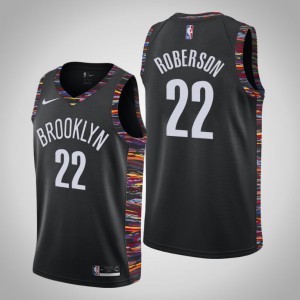 Andre Roberson Brooklyn Nets 2020-21 Biggie Men's #22 City Jersey - Black 426672-436