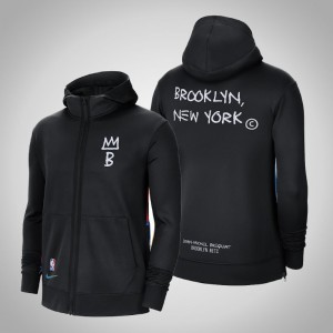 Brooklyn Nets Edition Showtime Full-Zip 2020-21 Men's City Hoodie - Black 137393-514