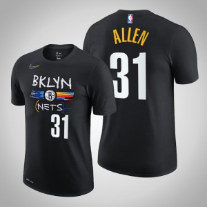 Jarrett Allen Brooklyn Nets 2020-21 Edition Story Men's #31 City T-Shirt - Black 995465-375