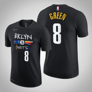 Jeff Green Brooklyn Nets 2020-21 Edition Story Men's #8 City T-Shirt - Black 787288-465