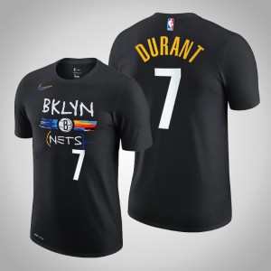 Kevin Durant Brooklyn Nets 2020-21 Edition Story Men's #7 City T-Shirt - Black 193485-302