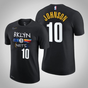 Tyler Johnson Brooklyn Nets 2020-21 Edition Story Men's #10 City T-Shirt - Black 819773-964