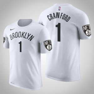 Jamal Crawford Brooklyn Nets Men's #1 Association T-Shirt - White 216960-862