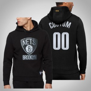 Custom Brooklyn Nets Bounce Pullover Men's #00 NBA x Hugo Boss Hoodie - Black 959140-920