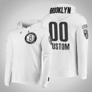 Custom Brooklyn Nets Men's #00 Pro Standard Hoodie - White 934473-151