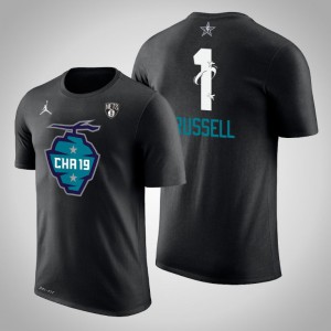 D'Angelo Russell Brooklyn Nets Game The Buzz Side Sweep Men's #1 2019 All-Star T-Shirt - Black 583346-624