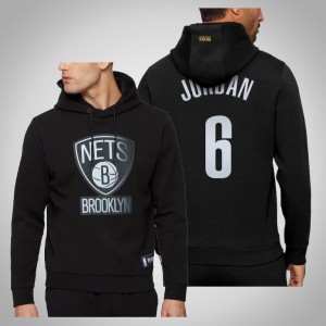 DeAndre Jordan Brooklyn Nets Bounce Pullover Men's #6 NBA x Hugo Boss Hoodie - Black 913069-349