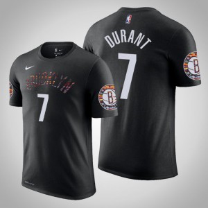 Kevin Durant Brooklyn Nets Name & Number Men's #7 City T-Shirt - Black 191462-401