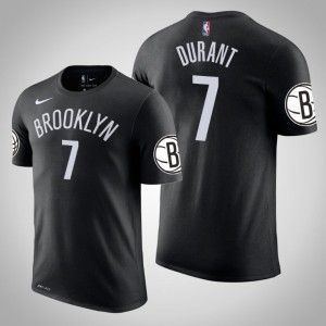 Kevin Durant Brooklyn Nets Name & Number Men's #7 Icon T-Shirt - Black 940910-185