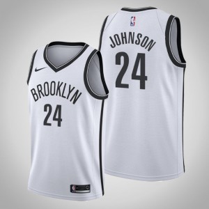 Alize Johnson Brooklyn Nets 2021 Men's #24 Association Jersey - White 891147-277