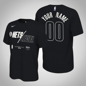 Custom Brooklyn Nets Mantra Men's #00 2021 NBA Playoffs T-Shirt - Black 121071-110