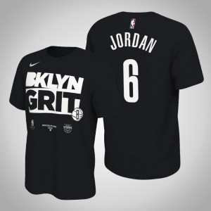 DeAndre Jordan Brooklyn Nets Mantra Men's #6 2020 NBA Playoffs Bound T-Shirt - Black 898948-942