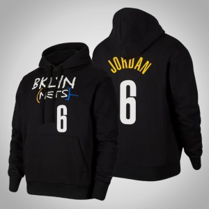 DeAndre Jordan Brooklyn Nets 2021 Season Edition Pullover Men's #6 City Hoodie - Black 112462-930