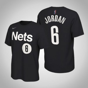 DeAndre Jordan Brooklyn Nets Edition 2021 Men's #6 Earned T-Shirt - Black 608512-167