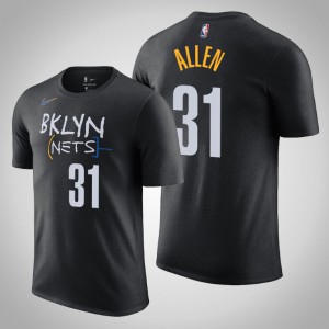 Jarrett Allen Brooklyn Nets 2020-21 Men's #31 City T-Shirt - Black 609902-447