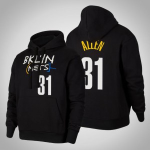 Jarrett Allen Brooklyn Nets 2021 Season Edition Pullover Men's #31 City Hoodie - Black 318850-174