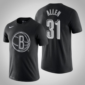 Jarrett Allen Brooklyn Nets Men's #31 Team Logo T-Shirt - Black 158365-263