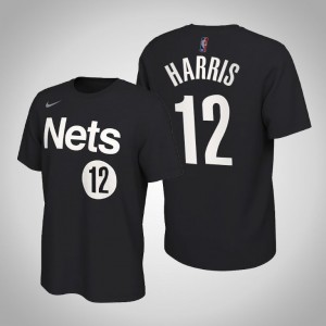 Joe Harris Brooklyn Nets Edition 2021 Men's #12 Earned T-Shirt - Black 201036-856