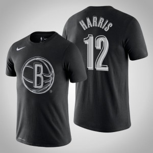 Joe Harris Brooklyn Nets Men's #12 Team Logo T-Shirt - Black 363371-292