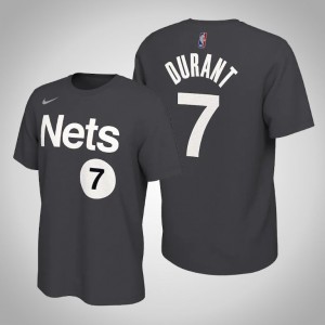 Kevin Durant Brooklyn Nets Edition 2021 Men's #7 Earned T-Shirt - Black 368009-231