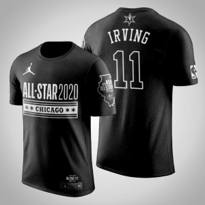 Kyrie Irving Brooklyn Nets Official Logo Men's #11 2020 NBA All-Star Game T-Shirt - Black 398245-970