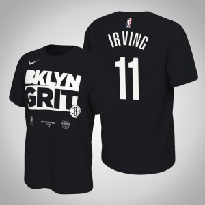 Kyrie Irving Brooklyn Nets Mantra Men's #11 2020 NBA Playoffs Bound T-Shirt - Black 153871-341
