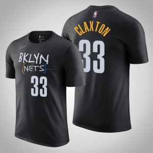 Nicolas Claxton Brooklyn Nets 2020-21 Men's #33 City T-Shirt - Black 126097-856