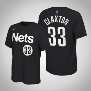 Nicolas Claxton Brooklyn Nets Edition 2021 Men's #33 Earned T-Shirt - Black 360015-728