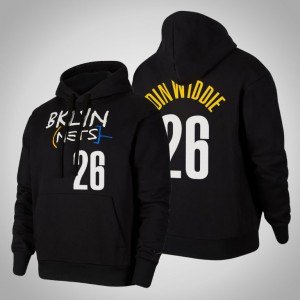 Spencer Dinwiddie Brooklyn Nets 2021 Season Edition Pullover Men's #26 City Hoodie - Black 809535-161