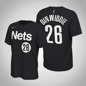 Spencer Dinwiddie Brooklyn Nets Edition 2021 Men's #26 Earned T-Shirt - Black 572725-449