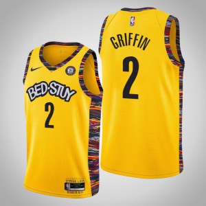 Blake Griffin Brooklyn Nets 2020-21 Biggie Men's #2 Hardwood Classics Jersey - Gold 378142-326