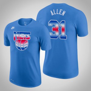 Jarrett Allen Brooklyn Nets Performance Men's #31 Hardwood Classics T-Shirt - Blue 387725-180