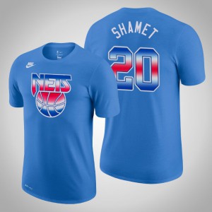 Landry Shamet Brooklyn Nets Performance Men's #20 Hardwood Classics T-Shirt - Blue 322358-976