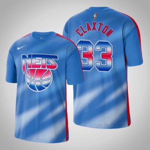 Nicolas Claxton Brooklyn Nets Performance Shooting Men's #33 Hardwood Classics T-Shirt - Blue 297683-219