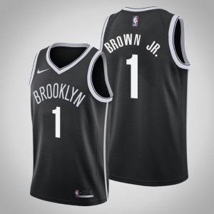 Bruce Brown Jr. Brooklyn Nets 2020-21 Men's #1 Icon Jersey - Black 638728-258