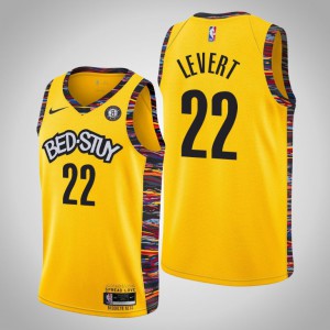 Caris LeVert Brooklyn Nets 2019-20 Men's #22 City Jersey - Yellow 912850-340